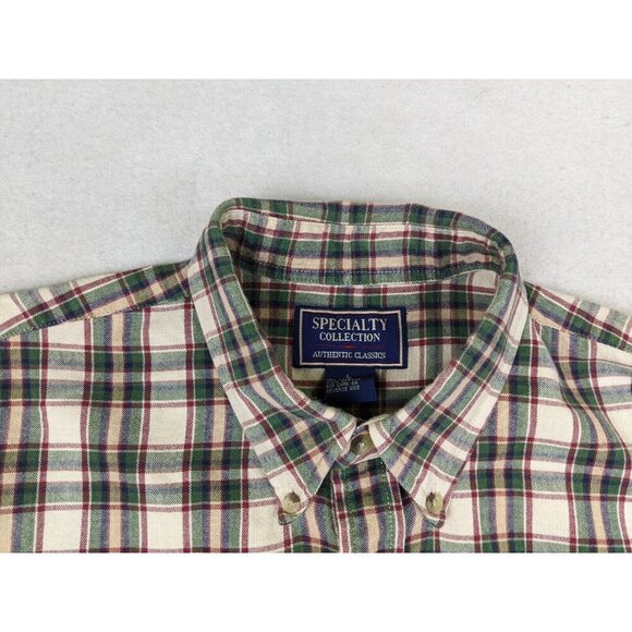 SPECIALTY COLLECTION AUTHENTIC CLASSICS - MEN'S PLAID SHORT SLEEVE BUTTON-UP L - Picture 9 of 15